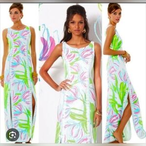 Lilly Pulitzer Biltmore Floral Maxi Dress, Sz 12